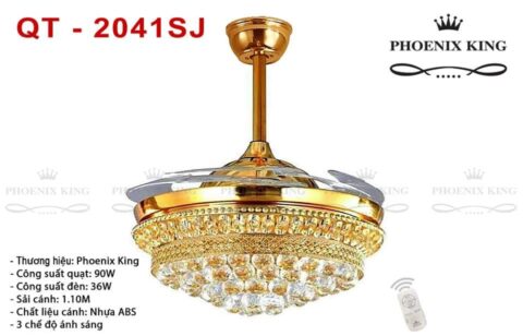 Quạt trần đèn chùm đẹp QT - 9217SJ